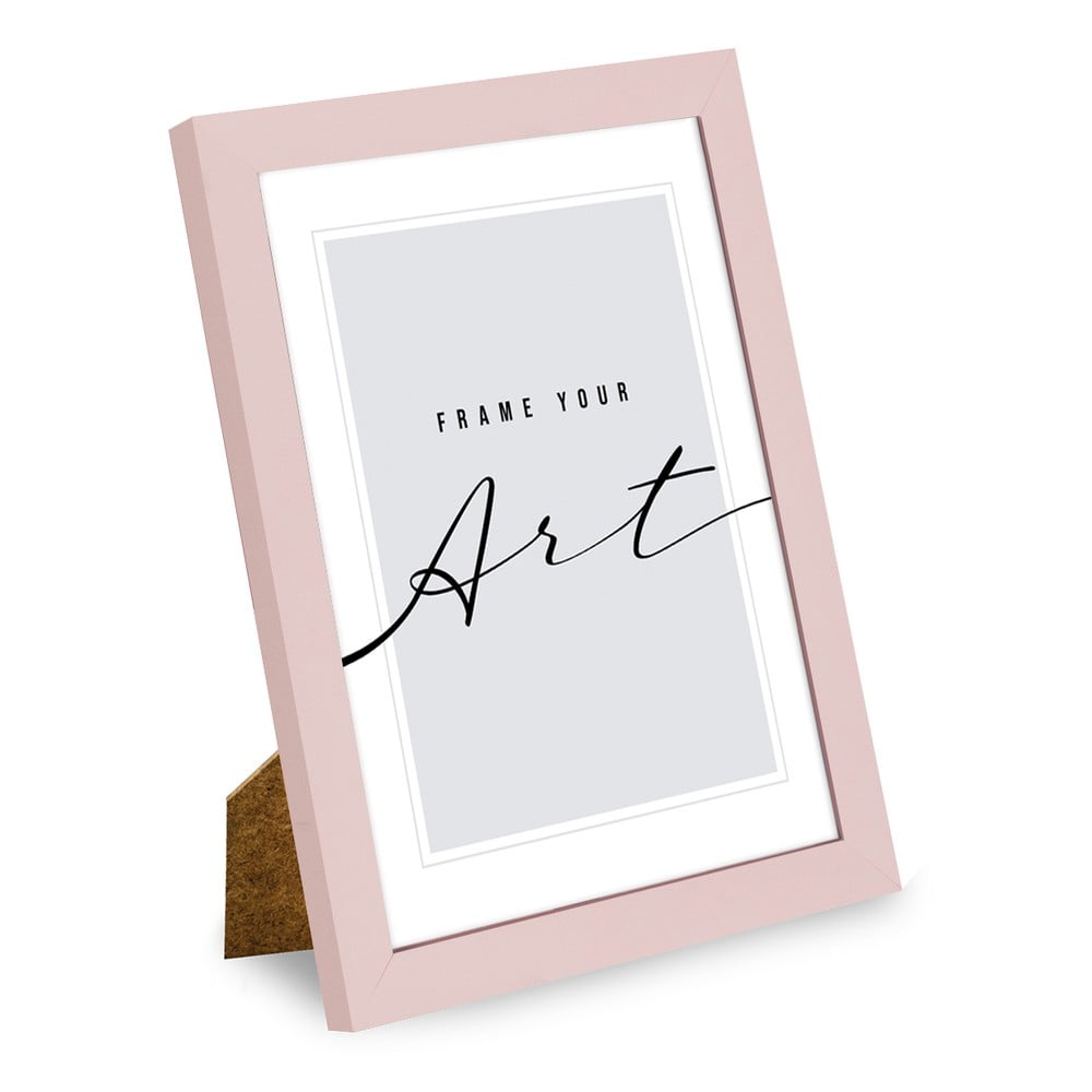 Világos rózsaszín álló-fali képkeret 20x26 cm – knor