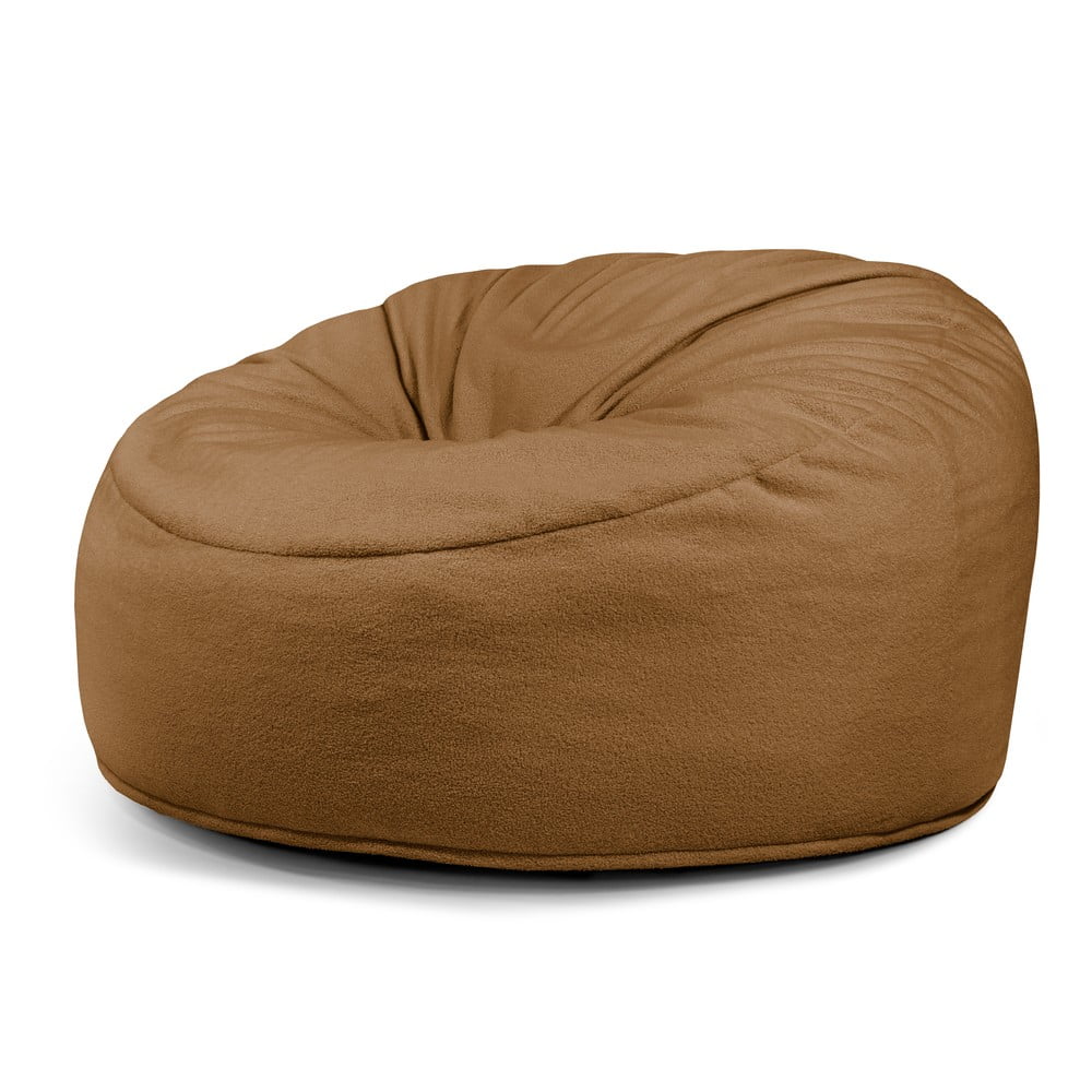 Barna buklé babzsákfotel Om 135 – SLOWDOWN