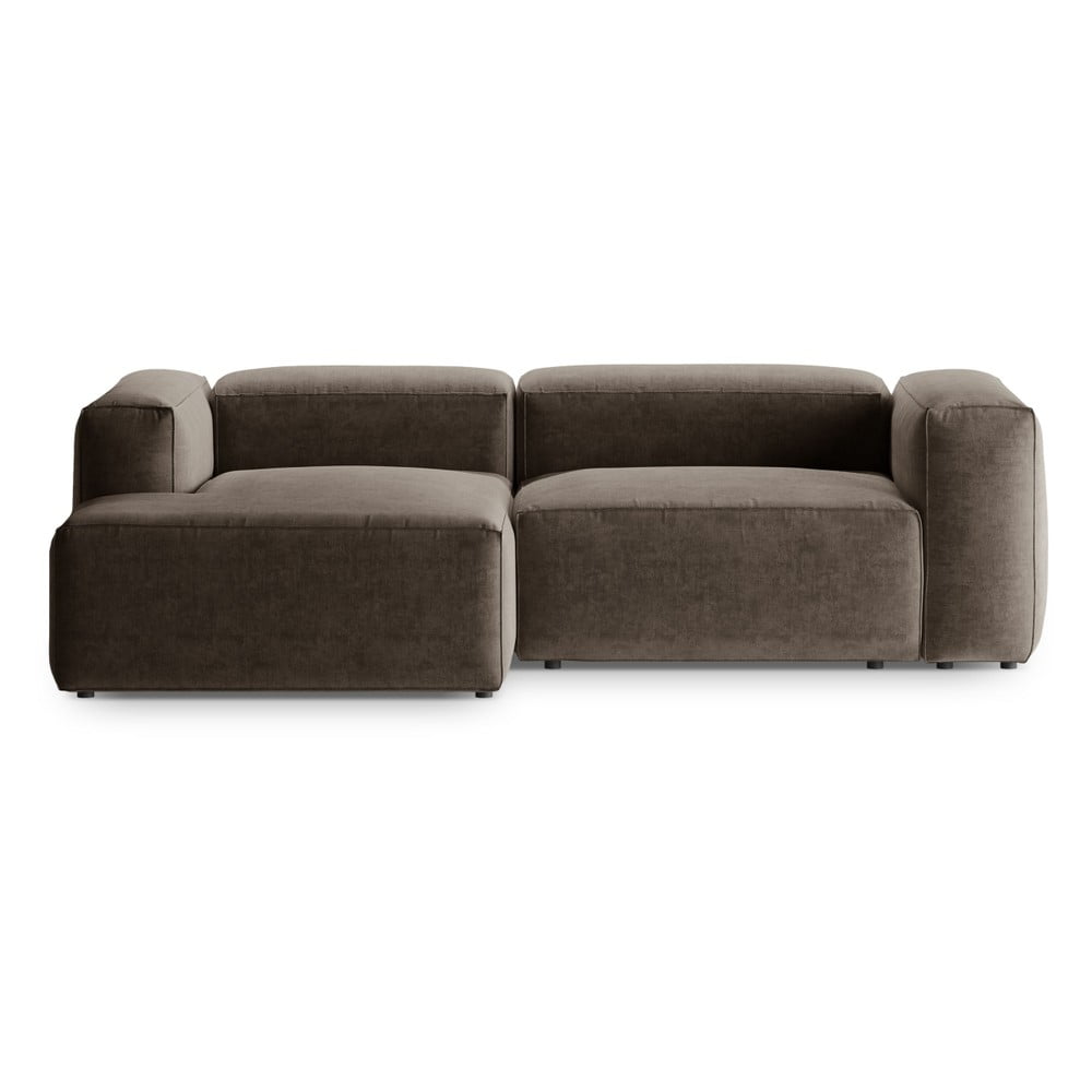 Barna sarokkanapé (bal oldali-heverő résszel) Bergano – Cosmopolitan Design