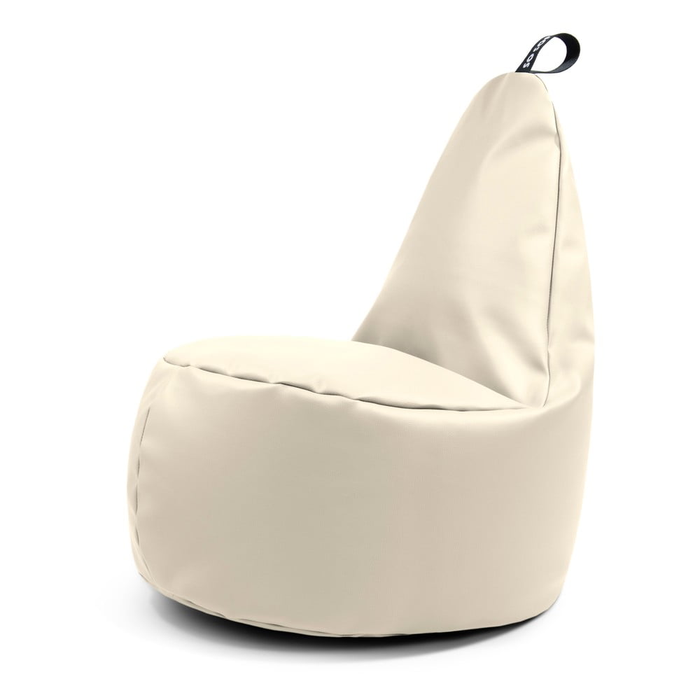 Bézs bőrutánzat babzsákfotel Lull XL – So Soft?