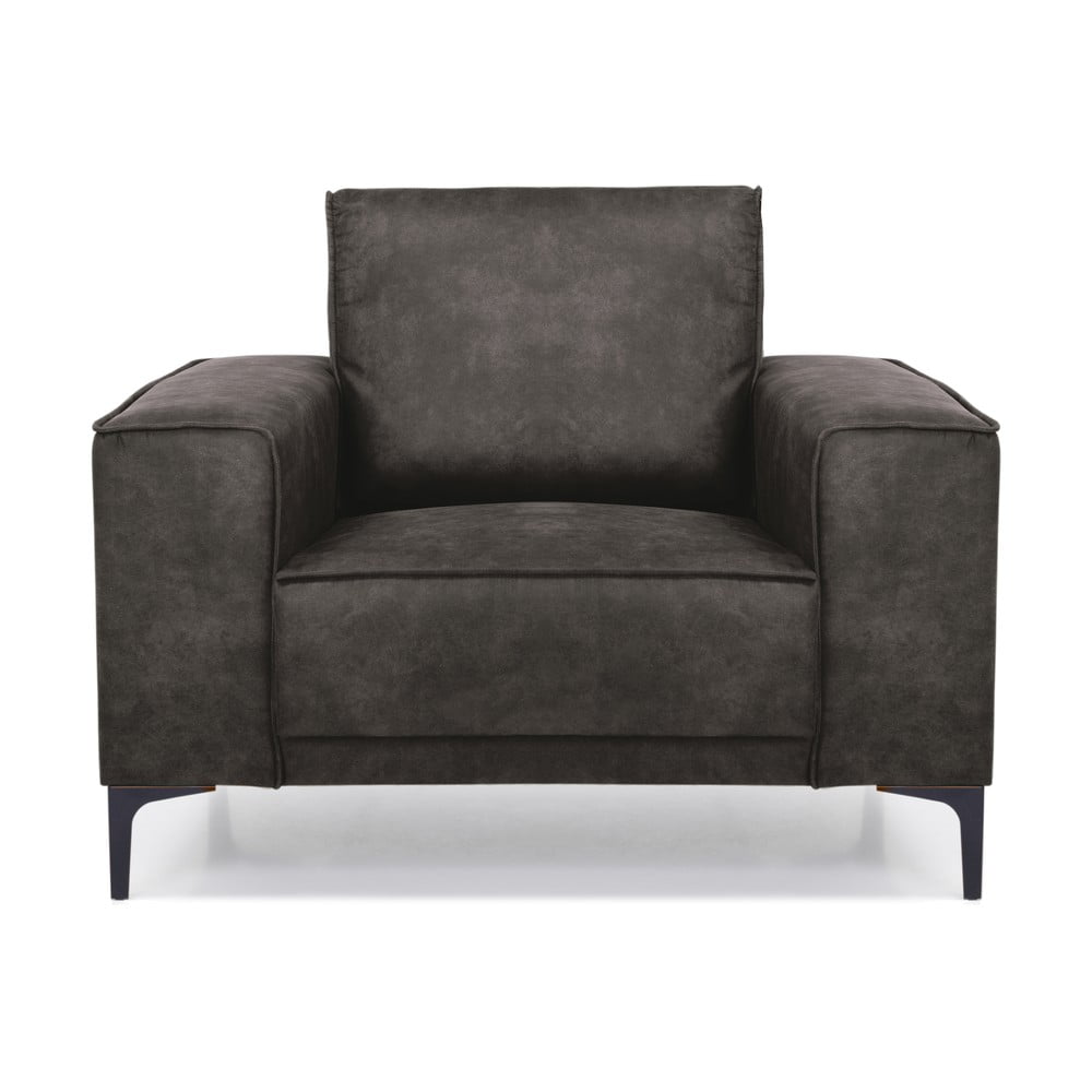 Copenhagen feketésszürke műbőr fotel - Scandic