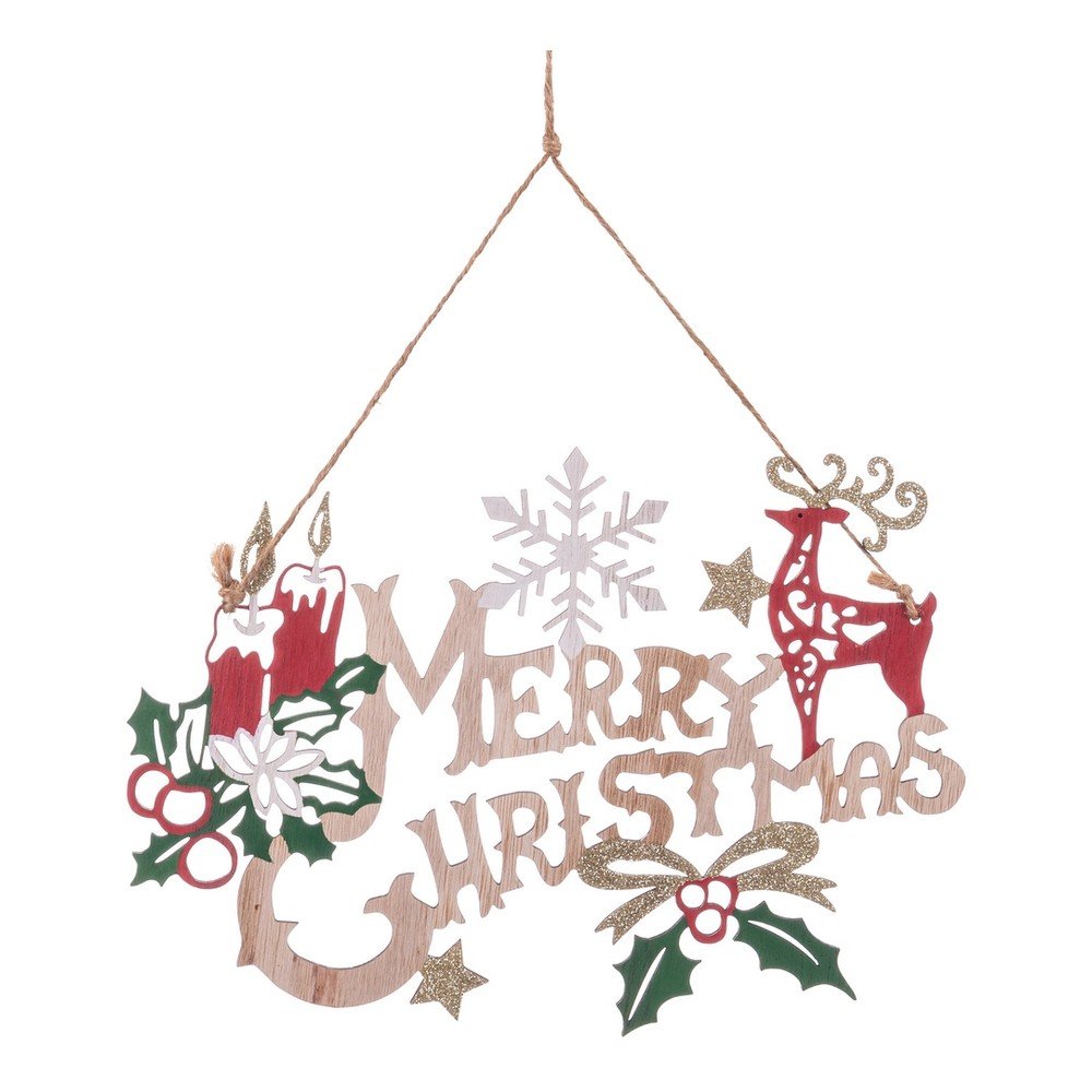 Fa karácsonyi függődísz 29 cm Merry Christmas – Casa Selección
