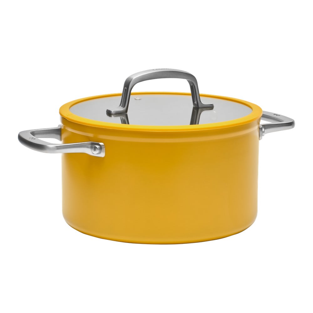 Indukciós tűzhelyhez alkalmas edény fedővel-kerámia felülettel 5