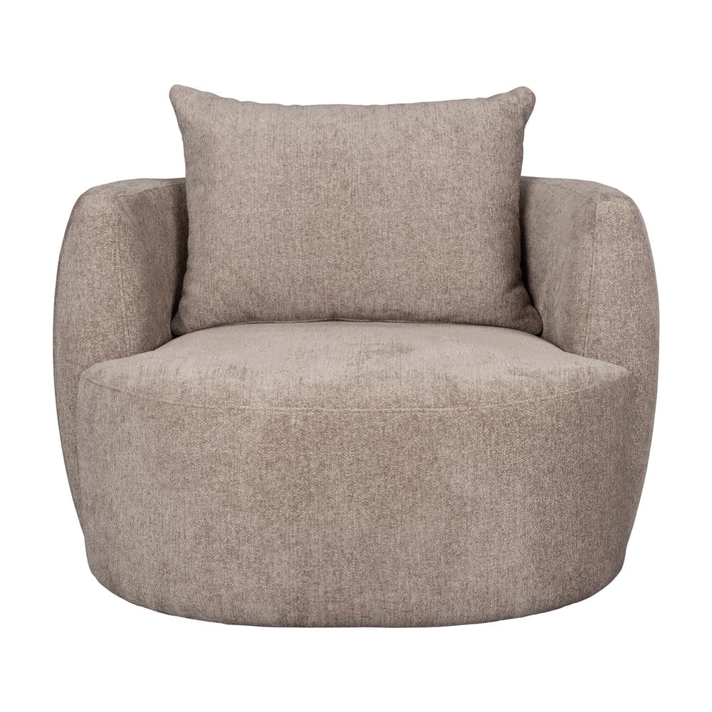 Világosbarna fotel Rocca – Dutchbone