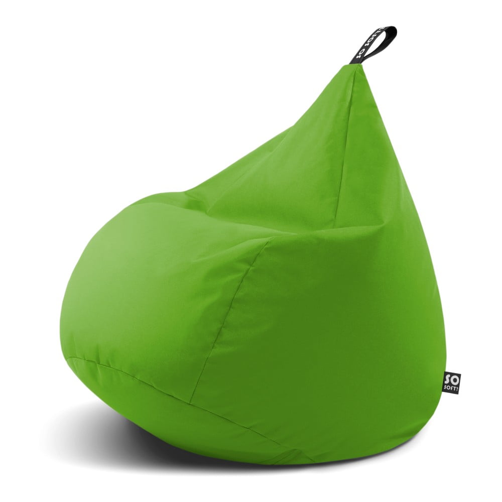 Zöld babzsákfotel Drop L – So Soft?