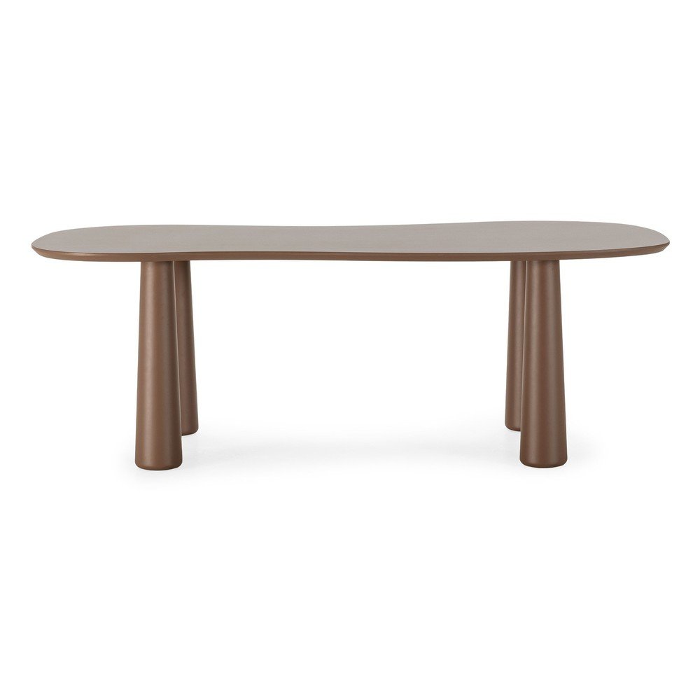 Barna dohányzóasztal borovi fenyő asztallappal 110x220 cm Nahia – MOME