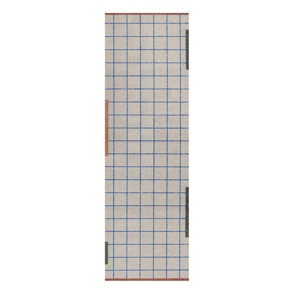 Elefántcsont színű mosható futószőnyeg 77x242 cm Network – Mette Ditmer Denmark