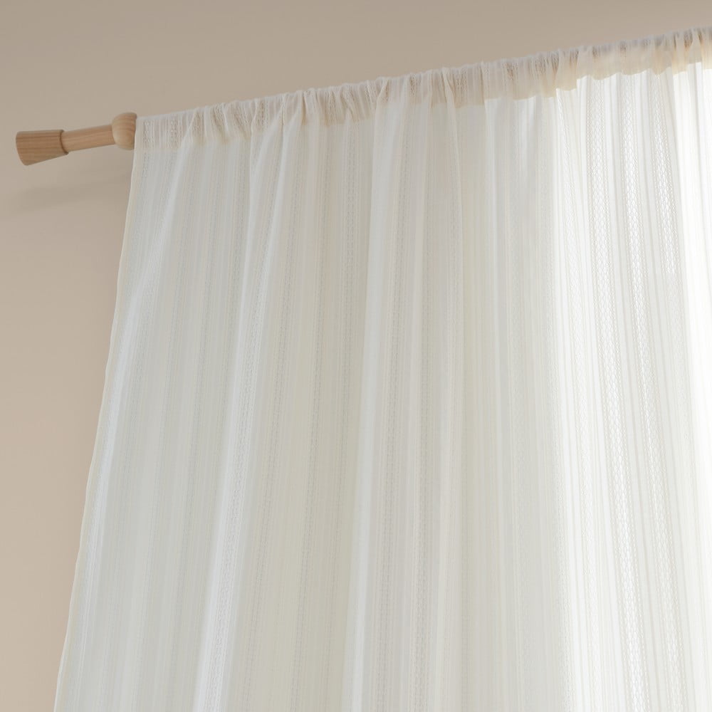 Fehér pamut fényáteresztő függöny 140x122 cm Zofia Broderie Anglaise – Pineapple Elephant