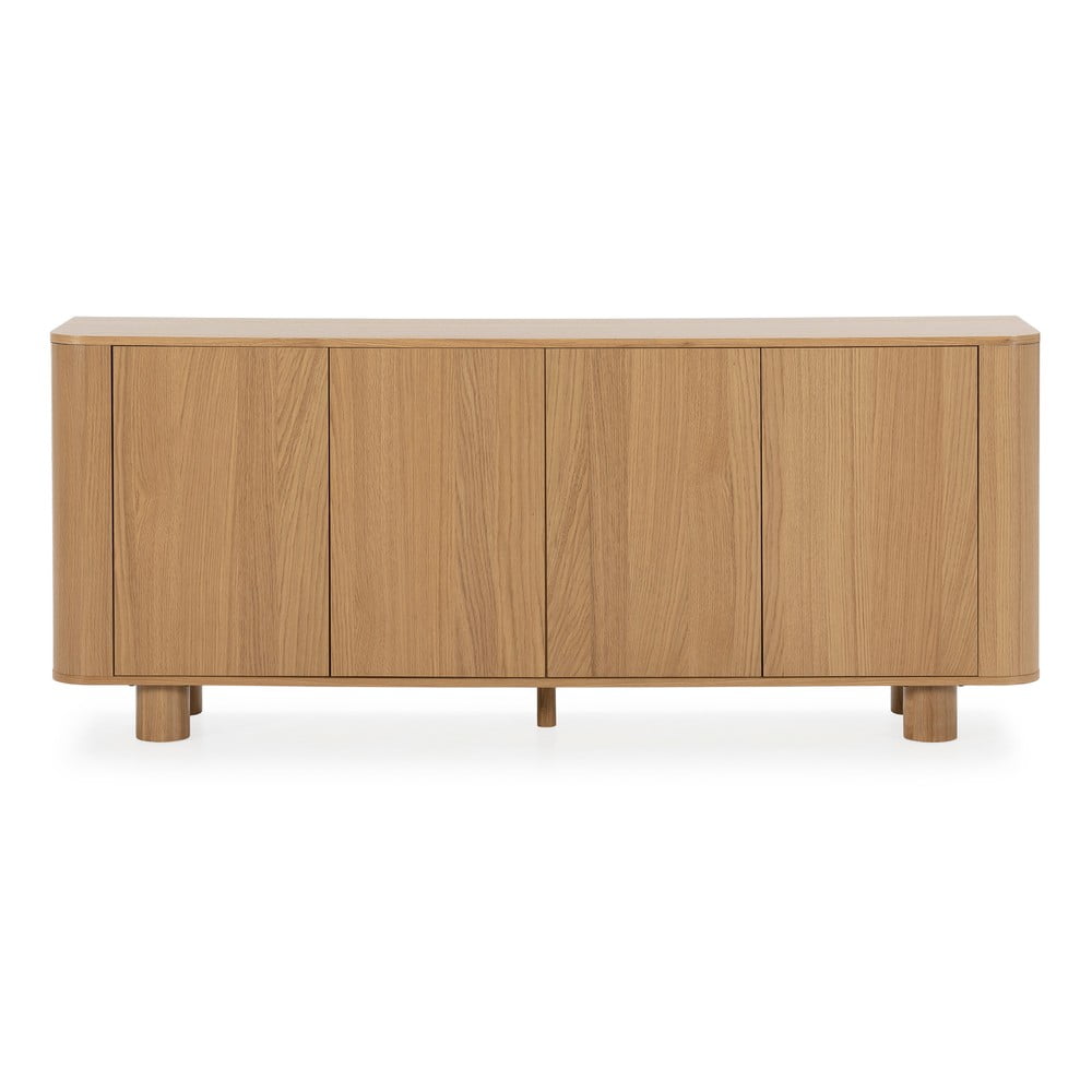 Natúr színű komód tölgyfa dekorral 180x75x40 cm Padoc – MOME