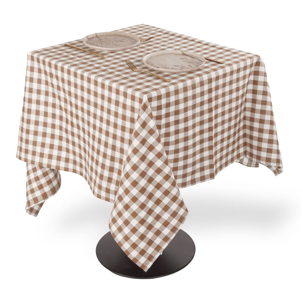 Pamut asztalterítő 150x150 cm Gingham – Tiseco Home Studio