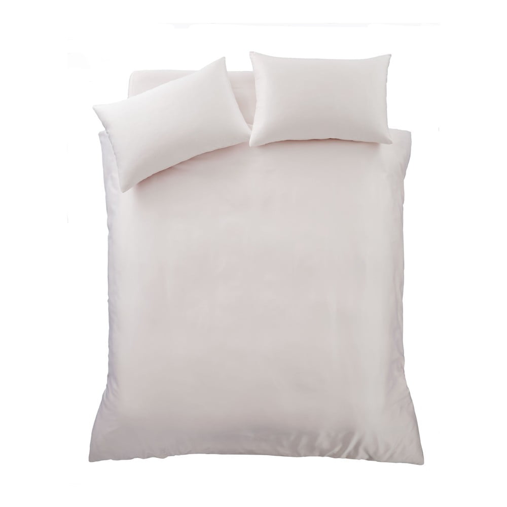 Rózsaszín kétszemélyes-hosszabbított szatén ágyneműhuzat 230x220 cm Silky Soft – Catherine Lansfield