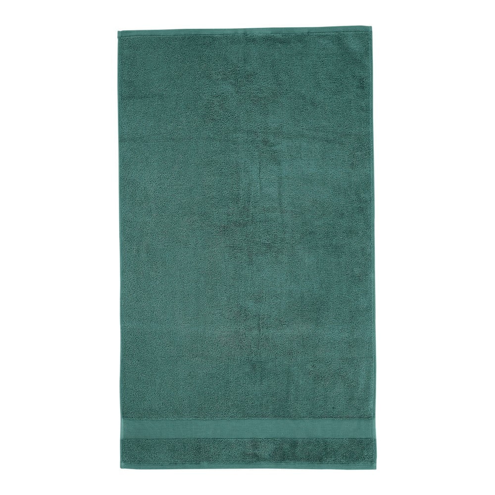 Sötétzöld frottír pamut fürdőlepedő 70x120 cm Anti-Bacterial – Catherine Lansfield