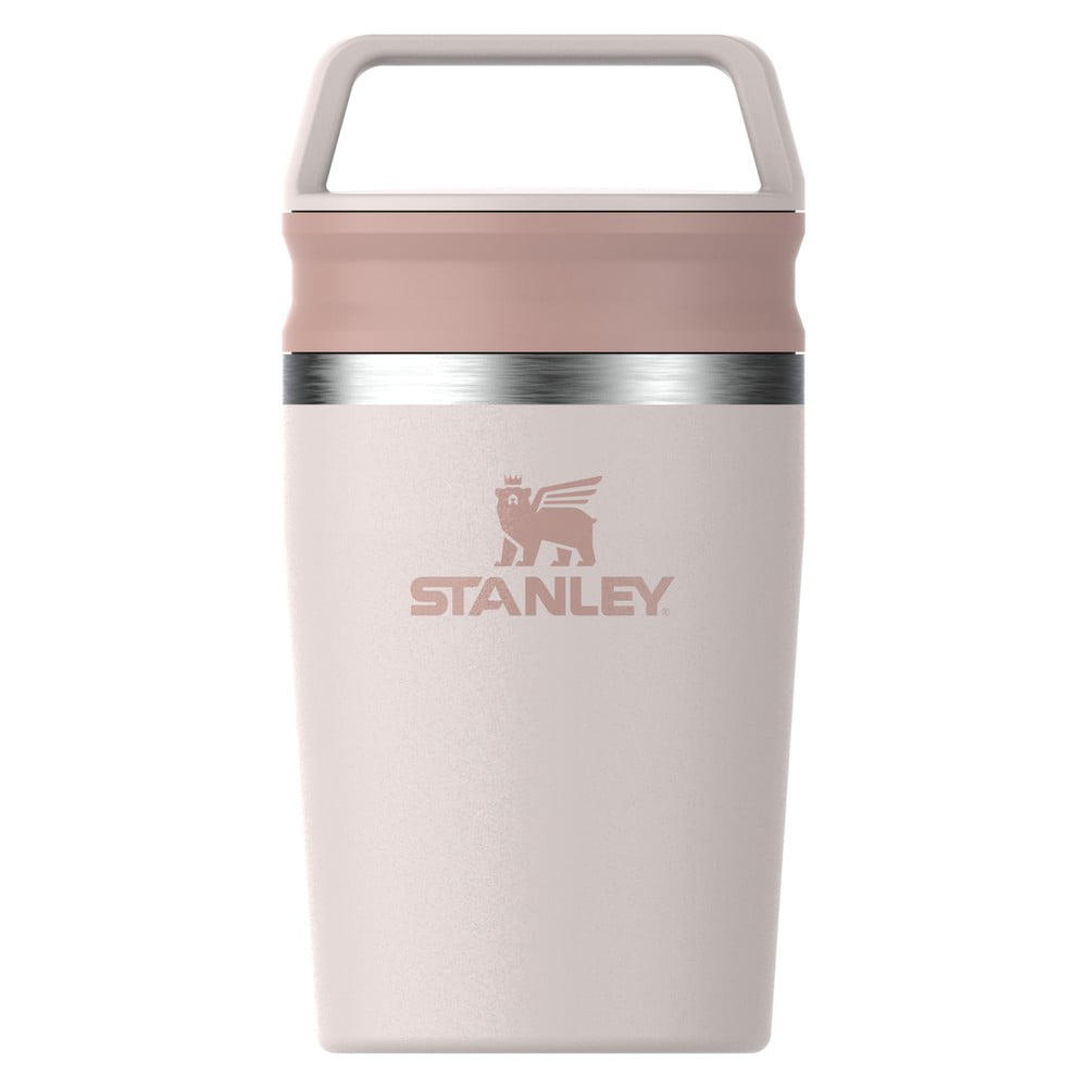 Világos rózsaszín rozsdamentes acél termobögre 230 ml Café-To-Go Travel Mug Rose Quartz – Stanley