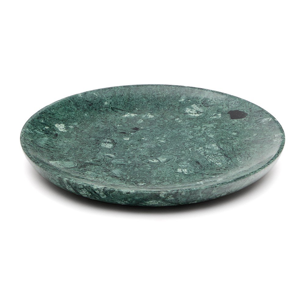 Zöld szervírozó márvány tányér ø 30 cm Ecin – Kave Home