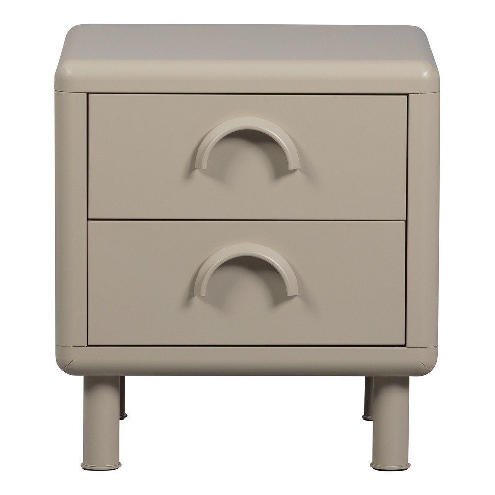 Bézs fém éjjeliszekrény Rune – WOOOD