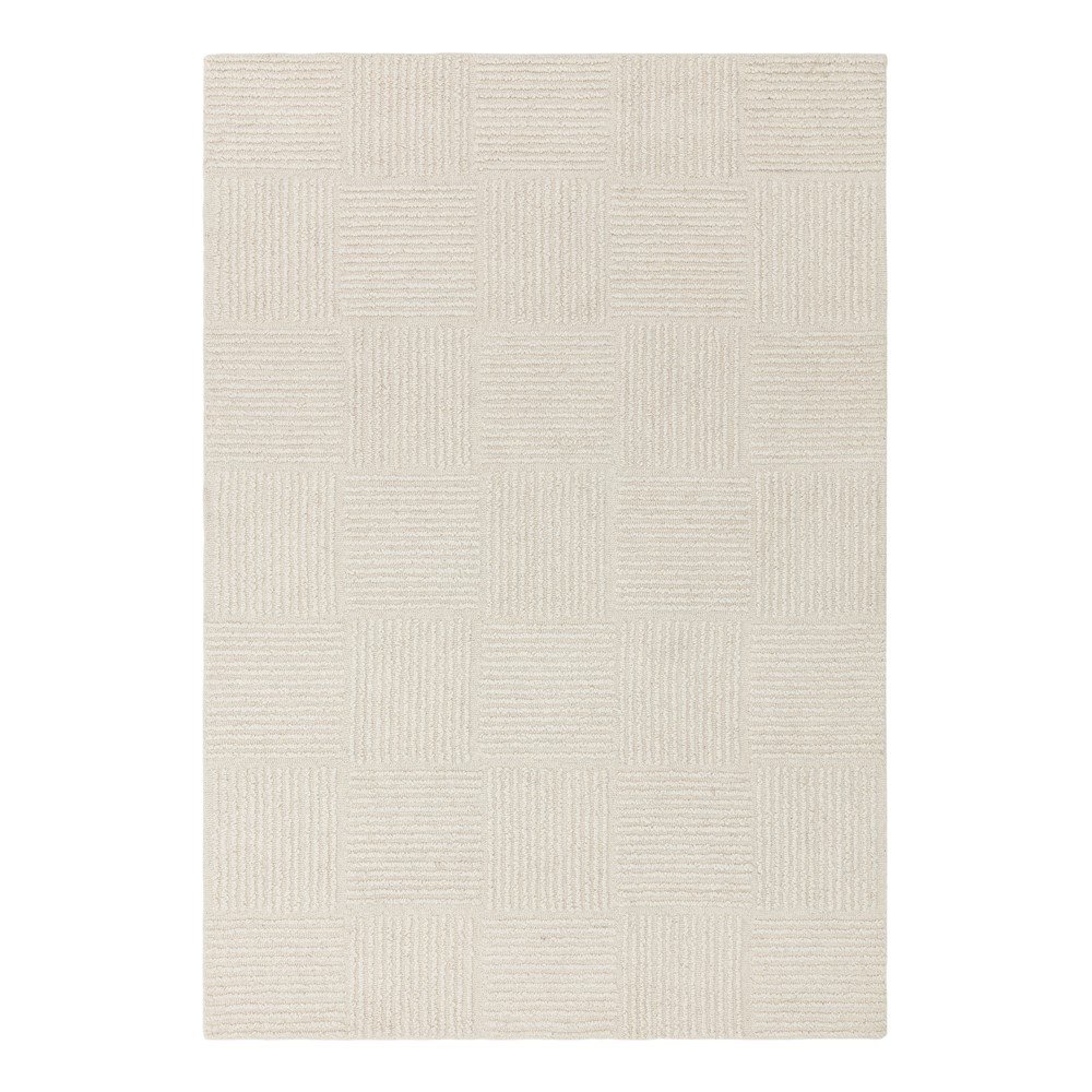 Elefántcsont színű kézi szövésű gyapjú szőnyeg 160x230 cm Zennith Grid – Asiatic Carpets