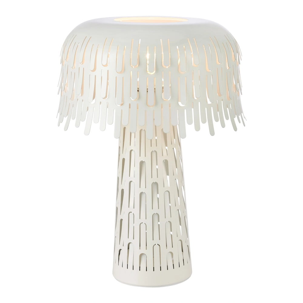 Fehér asztali lámpa fém búrával (magasság 38 cm) Verbera – Markslöjd