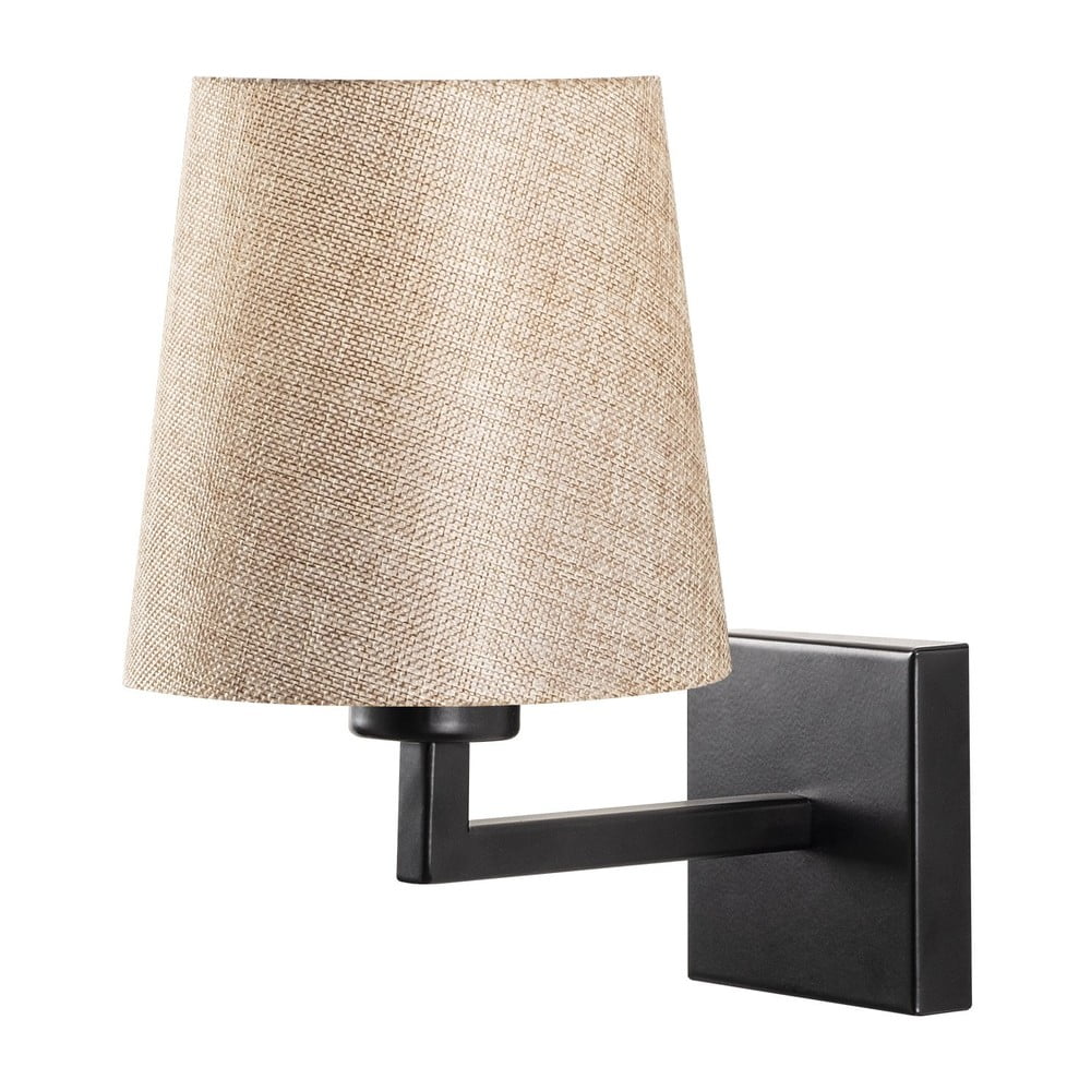 Fekete-krémszínű fali lámpa ø 18 cm Profil – Opviq lights