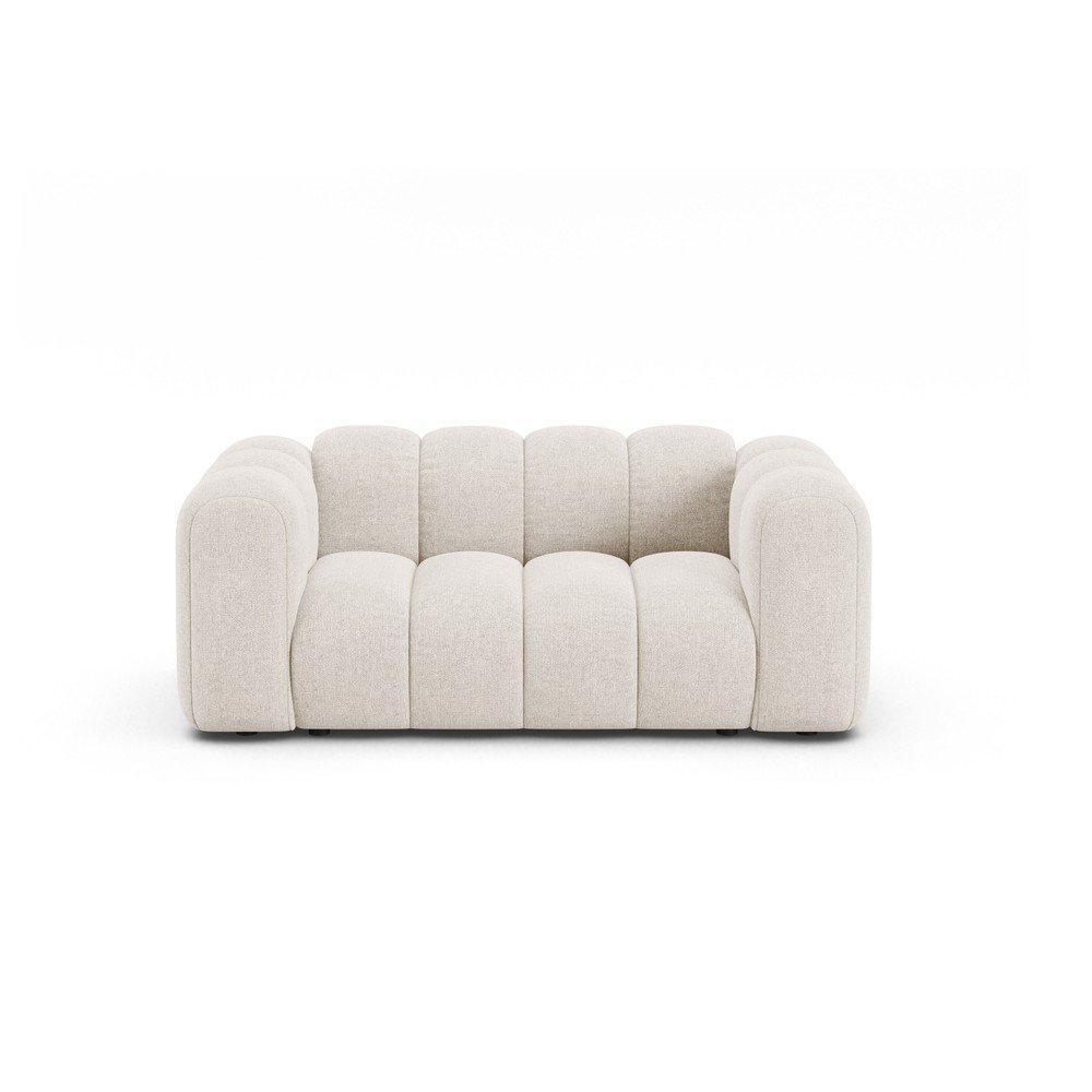 Krémszínű zsenília kanapé 170 cm Lupine – Micadoni