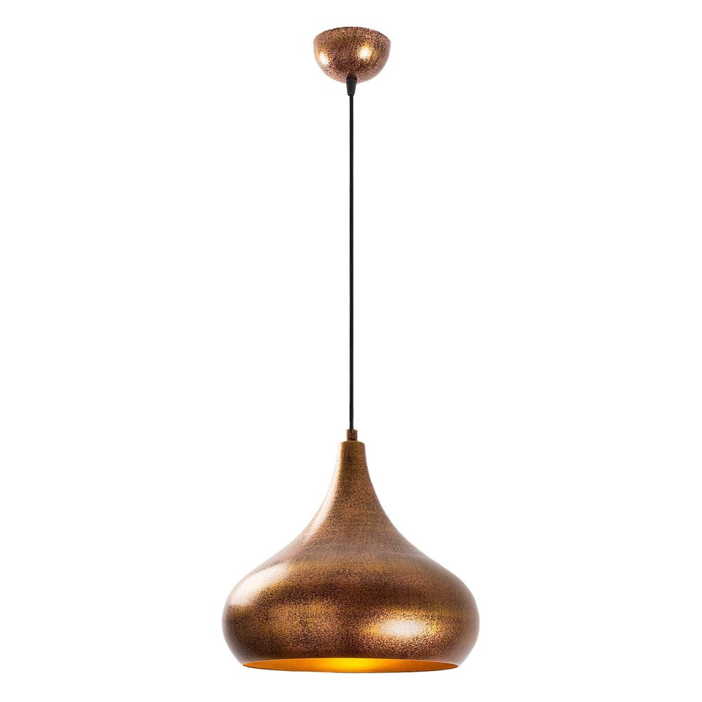 Rézszínű függőlámpa fém búrával ø 30 cm Muba – Opviq lights