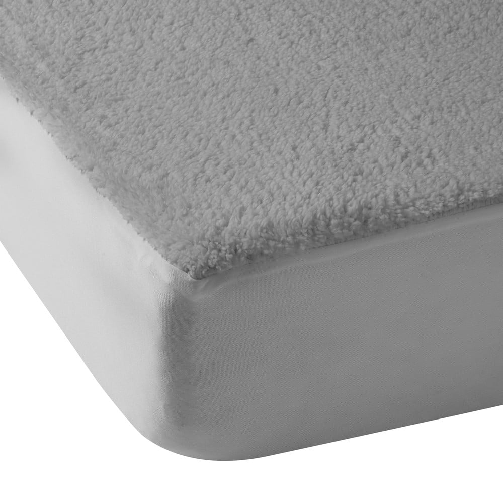 Szürke gumis mikroplüss lepedő 150x200 cm Thermal Sherpa – Catherine Lansfield