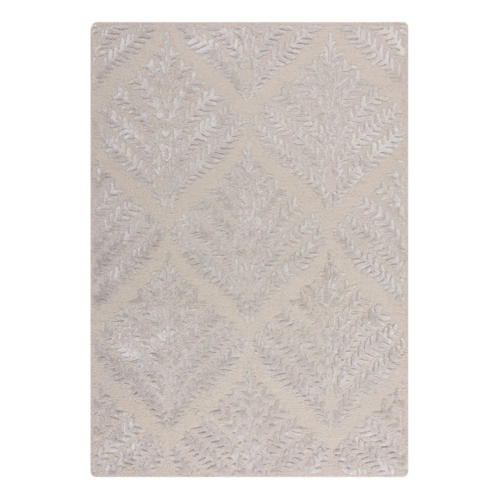 Szürkésbézs kézi szövésű gyapjúkeverék szőnyeg 120x170 cm Sloane – Flair Rugs