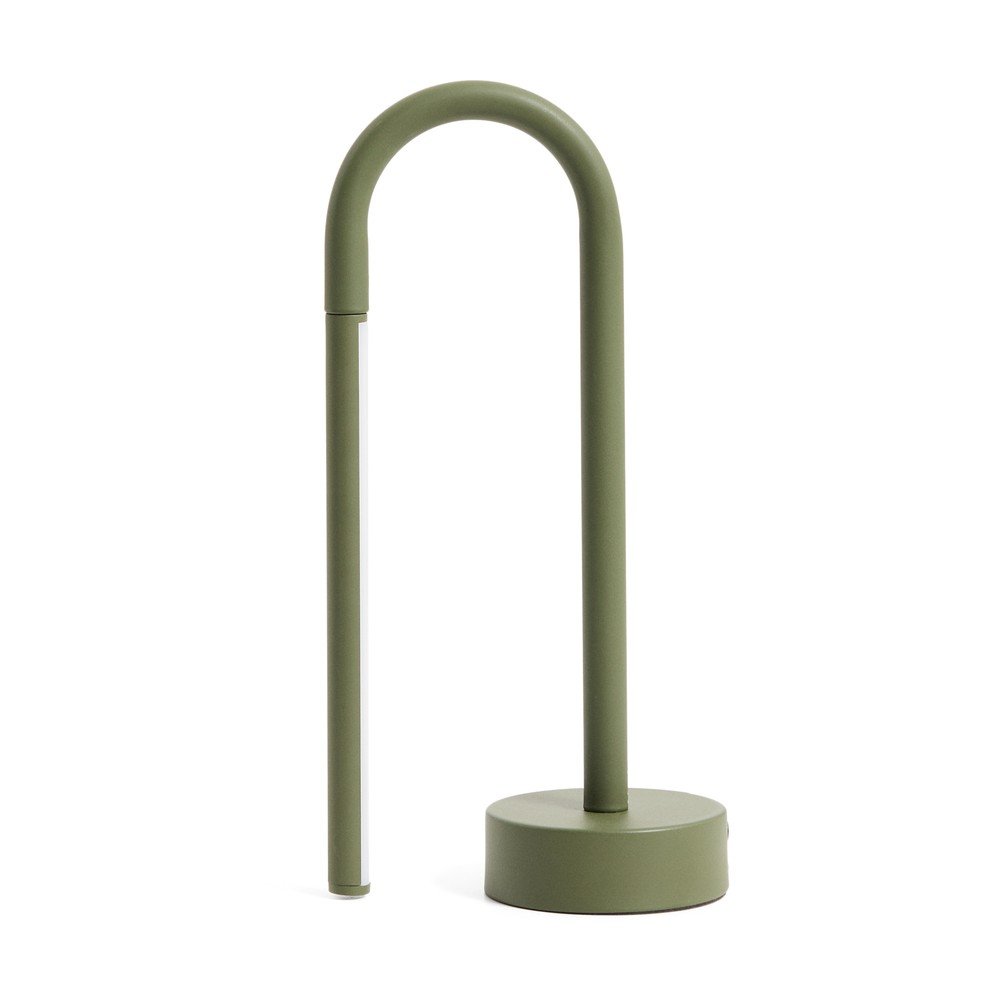 Zöld fém LED asztali lámpa (magasság 30 cm) Bow – Kave Home