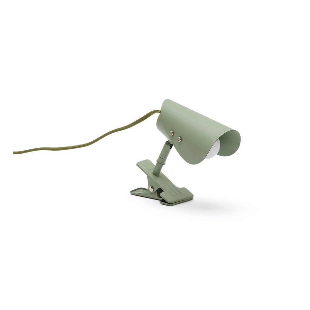 Zöld fém asztali lámpa csiptetővel (magasság 16 cm) Jula – Kave Home